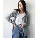 杢グレー | UV＆吸水速乾ジップアップパーカー UVカット 吸水速乾 | mili an deni