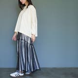 レディース Tシャツ オーバーサイズ配色ステッチプルオーバー | mili an deni | 詳細画像13 