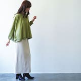 レディース Tシャツ オーバーサイズ配色ステッチプルオーバー | mili an deni | 詳細画像20 