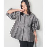 グレー | レディース ブラウス ドットジャガードプルオーバー | mili an deni