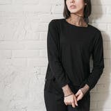 チュールハイネックトップス 異素材切替 クルーネック | mili an deni | 詳細画像18 