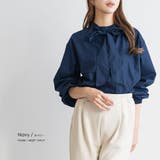 リボンタイブラウス バルーンスリーブ 長袖 | mili an deni | 詳細画像13 