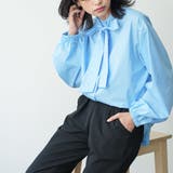リボンタイブラウス バルーンスリーブ 長袖 | mili an deni | 詳細画像20 