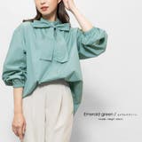 リボンタイブラウス バルーンスリーブ 長袖 | mili an deni | 詳細画像25 