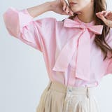 リボンタイブラウス バルーンスリーブ 長袖 | mili an deni | 詳細画像29 