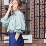 リボンタイブラウス バルーンスリーブ 長袖 | mili an deni | 詳細画像32 