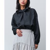 ブラック | リボンタイブラウス バルーンスリーブ 長袖 | mili an deni