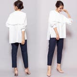 レースセーラーカラーブラウス サイドスリット 長袖 | mili an deni | 詳細画像9 