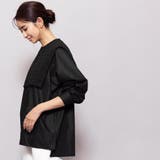 レースセーラーカラーブラウス サイドスリット 長袖 | mili an deni | 詳細画像15 