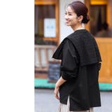 レースセーラーカラーブラウス サイドスリット 長袖 | mili an deni | 詳細画像17 