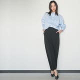ノーカラータキシードシャツ ピンタック 裾ラウンド | mili an deni | 詳細画像16 