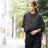 取り外しラッフル襟バンドカラードットシャツ 長袖 M | mili an deni | 詳細画像14