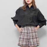 袖開きポンチョ風シャツ 長袖 黒 | mili an deni | 詳細画像13 