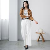 スウェードロングスリーブメロウブラウス レギュラーカラー 長袖 | mili an deni | 詳細画像16 