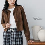 スウェードロングスリーブメロウブラウス レギュラーカラー 長袖 | mili an deni | 詳細画像17 