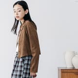 スウェードロングスリーブメロウブラウス レギュラーカラー 長袖 | mili an deni | 詳細画像18 