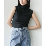 ブラック | UVカット タートルネック ノースリーブ | mili an deni