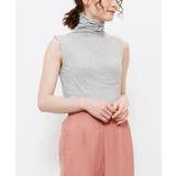 杢グレー | UVカット タートルネック ノースリーブ | mili an deni