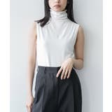 オフホワイト | UVカット タートルネック ノースリーブ | mili an deni