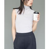 サックス | UVカット タートルネック ノースリーブ | mili an deni