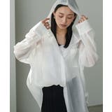 アイボリー | シアーシャツ レディース フードシャツ | mili an deni