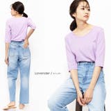 ラベンダー | 5分袖Tシャツ 新色追加 M | mili an deni