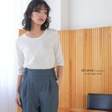 オフホワイト | 5分袖Tシャツ 新色追加 M | mili an deni