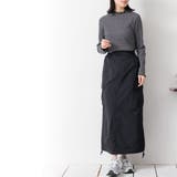 襟シャーリングメロートップス ロンＴ ハイネック | mili an deni | 詳細画像16 