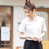 オフホワイト | 半袖 ボーダー カットソー | mili an deni