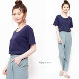 ネイビー | 半袖 ボーダー カットソー | mili an deni