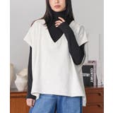 オートミール | T C 裏毛Vネックベスト | mili an deni