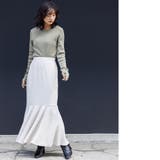 洗える ウォッシャブルリブニット指穴トップス クルーネック | mili an deni | 詳細画像14 