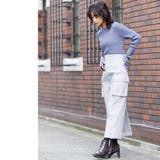 洗える ウォッシャブルリブニット指穴トップス クルーネック | mili an deni | 詳細画像20 