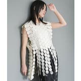 アイボリー | サークルレースベスト コットンレース 綿100% | mili an deni