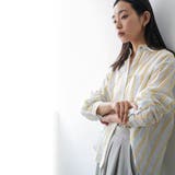 カラーストライプシャツ ブラウス コットン | mili an deni | 詳細画像8 