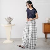 バンダナスカーフ付き半袖ニットトップス クルーネック シアートップス | mili an deni | 詳細画像20 