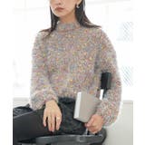 ブラウン | ミックスヤーンシャギーニットプルオーバー トップス シャギーニット | mili an deni