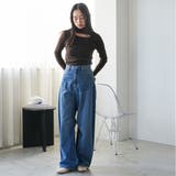 ボトルネックリブニットプルオーバー トップス ニット素材 | mili an deni | 詳細画像9 