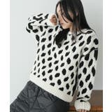 ブラック | バルキーニットプルオーバー トップス 厚手 | mili an deni