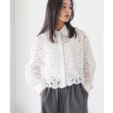 オフホワイト | カットレースブラウス ブラウス レディース | mili an deni
