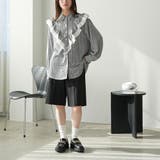 チェストフリルストライプブラウス ブラウス レディース | mili an deni | 詳細画像19 