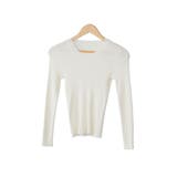 アイボリー【クルーネック】 | ニット レディース 洗える | mili an deni