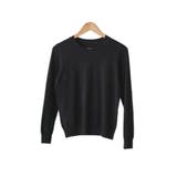 ブラック【クルーネック】 | ニット レディース 洗える | mili an deni
