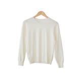 アイボリー【クルーネック】 | ニット レディース 洗える | mili an deni