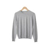 ライトグレー【クルーネック】 | ニット レディース 洗える | mili an deni