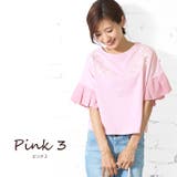 ピンク3 | 花柄 刺繍 tシャツ | mili an deni