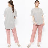 裾ラウンドTシャツ 綿100% クルーネック | mili an deni | 詳細画像8 