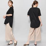 裾ラウンドTシャツ 綿100% クルーネック | mili an deni | 詳細画像12 