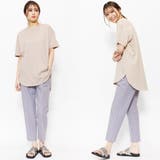 裾ラウンドTシャツ 綿100% クルーネック | mili an deni | 詳細画像14 