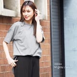 裾ラウンドTシャツ 綿100% クルーネック | mili an deni | 詳細画像15 
